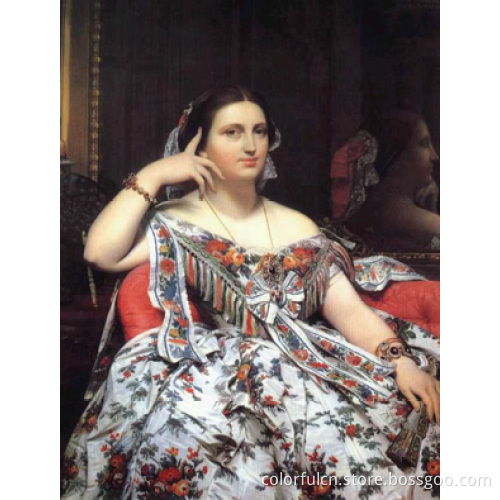 Dafen portrait Morden Canvas Oil Painting (WL-1004)